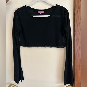 Black xs Edikted crop top